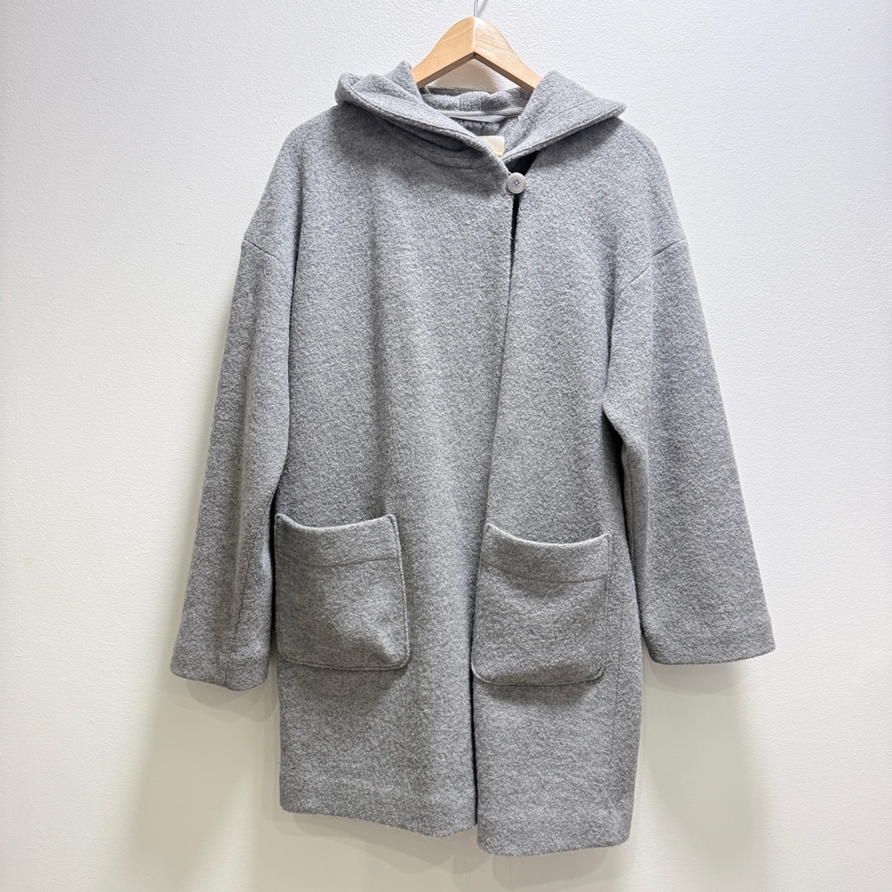 Babaton Heather Gray Wool Coat